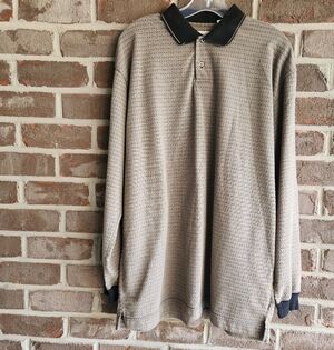 Robert Stock Vintage Men's Long Sleeve Shirt Size Large